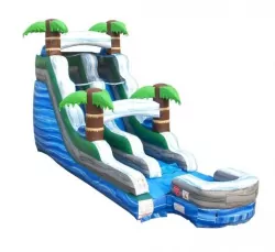 15' High Tropical Marble Water Slide