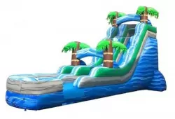 18' High Tropical Marble Water Slide