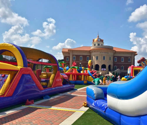 Local Commerce, Ga Event With Jumptastic Inflatable Bounce Houses, Water Slide, And More