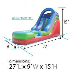 15' High Celebration Water Slide - Jumptastic