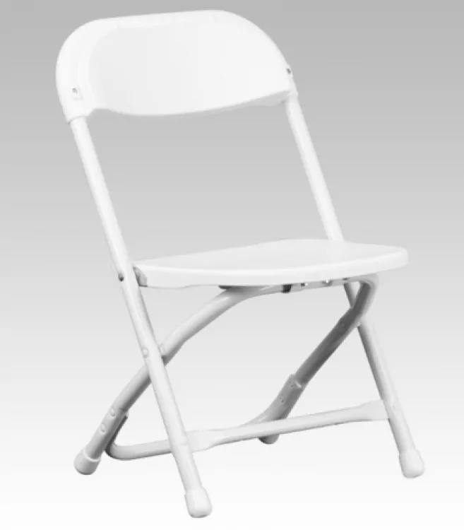 Children's White Folding Chairs