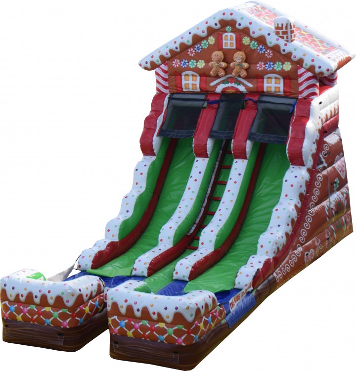 16' High Double Lane Ginger Bread Slide