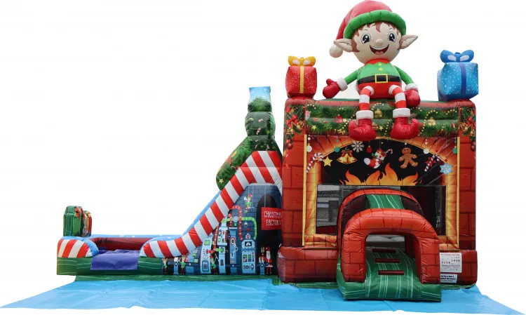 Elf on the Shelf Bounce House with Slide