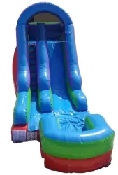 15' Retro Rainbow Water Slide - Jumptastic