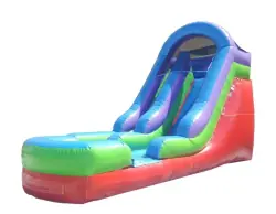 15' Retro Rainbow Water Slide