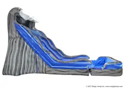 18' Rockin' Wave Dual Lane Water Slide - Jumptastic