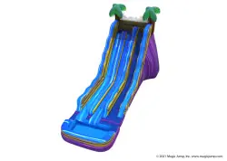 20' Tropical Blast Dual Lane Water Slide - Jumptastic