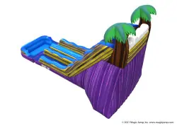 20' Tropical Blast Dual Lane Slide - Jumptastic