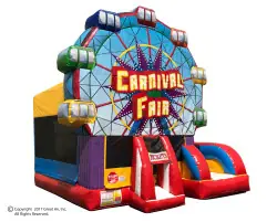 Carnival Fair Bounce and Slide Combo - Jumptastic