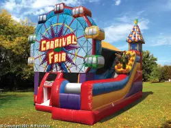 Carnival Fair Bounce and Slide Combo - Jumptastic