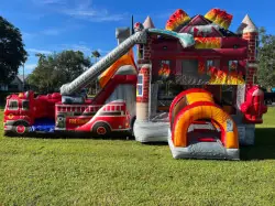 Fire Truck Bounce and Slide - Jumptastic