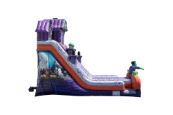 24' Dual Lane Haunted Mansion Slide - Jumptastic