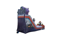 24' Dual Lane Haunted Mansion Slide - Jumptastic