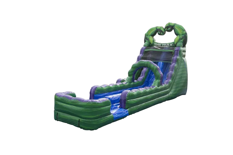 20' Hulk Smash Dual Lane Water Slide