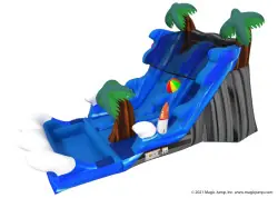 18' Malibu Splash Dual Lane Water Slide - Jumptastic