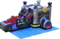 Police Car Bounce and Slide - Jumptastic