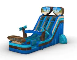 18' South Beach Dual Lane Water Slide - Jumptastic