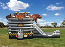 T-Rex XL Bounce and 15' Slide - Jumptastic