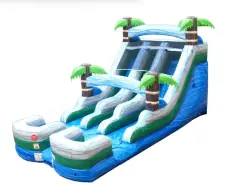 15' Tropical Marble Dual Lane Water Slide