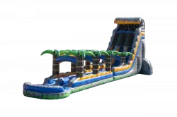 24' Tropical Wave Dual Lane Slip N Slide - Jumptastic