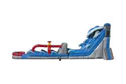 22' Hoover Dam Dual Lane Water Slide - Jumptastic