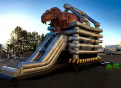 T-Rex XL Bounce and 15' Slide - Jumptastic