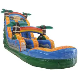 18' Tiki Plunge Water Slide