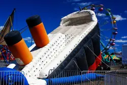 The Titanic 25' Dual Lane Slide - Jumptastic